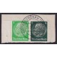 ALEMANIA 1934 ESTAMPILLAS SE-TENANT ZUSAMMENDRUCKE USADAS QUE SON MUCHO MAS RARAS MI. W69 6 EUROS + FRAGMENTO